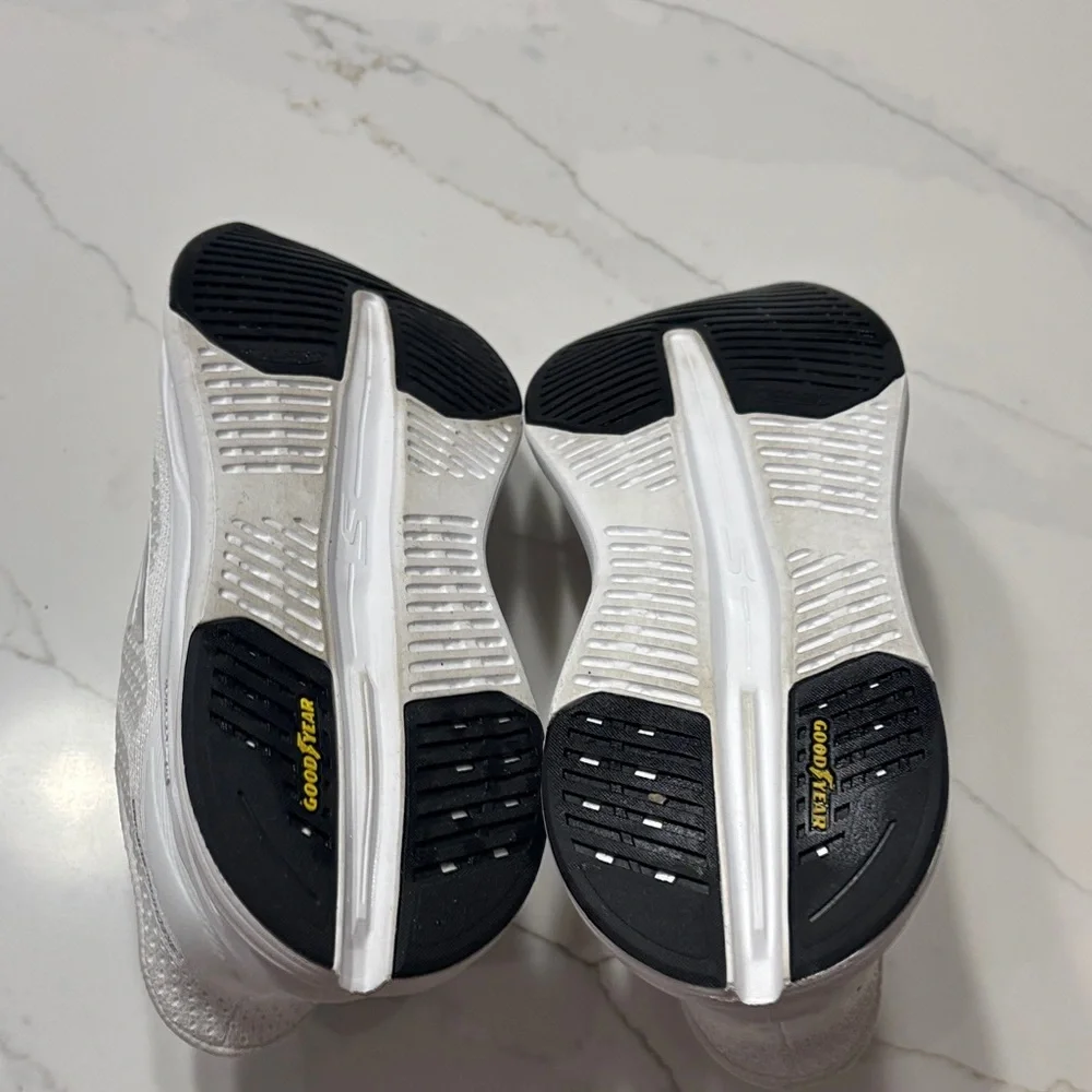 Skechers Women's White Slip-On Sneakers - Picture 11 of 17